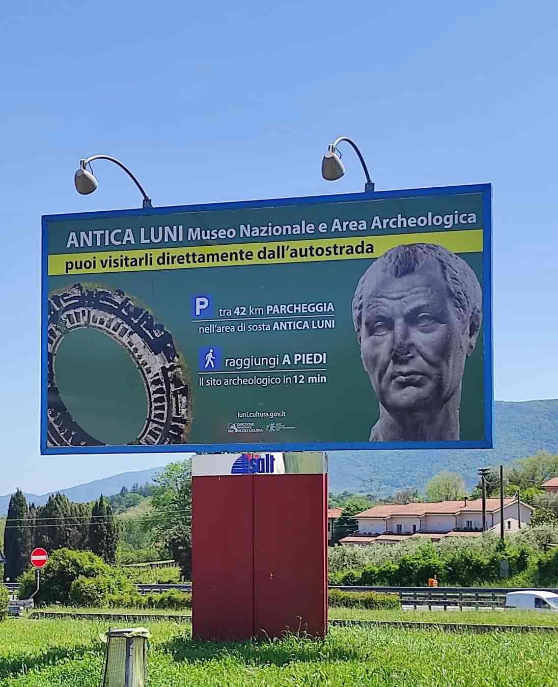 segnaletica archeologica Luni